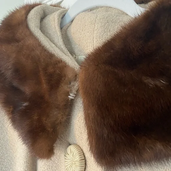 Vintage Mink Collared Coat - Picture 2 of 6